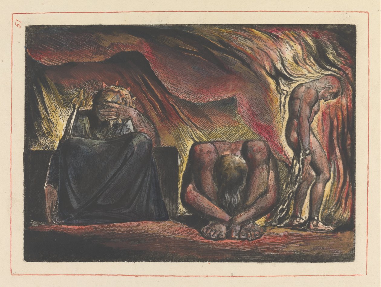 Jeruzalem, Plaat 51 door William Blake