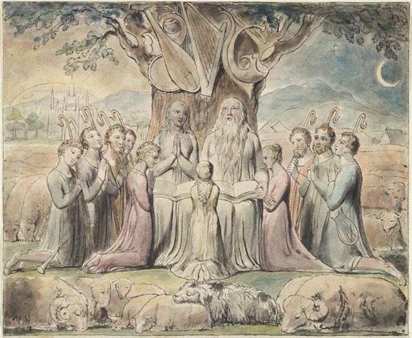 Jobs kwade dromen door William Blake