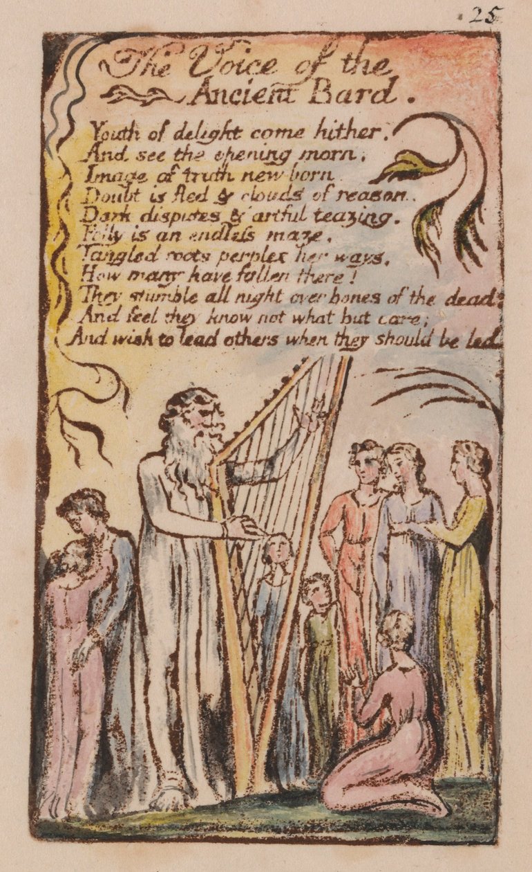 Liederen van onschuld en ervaring, plaat 25 door William Blake
