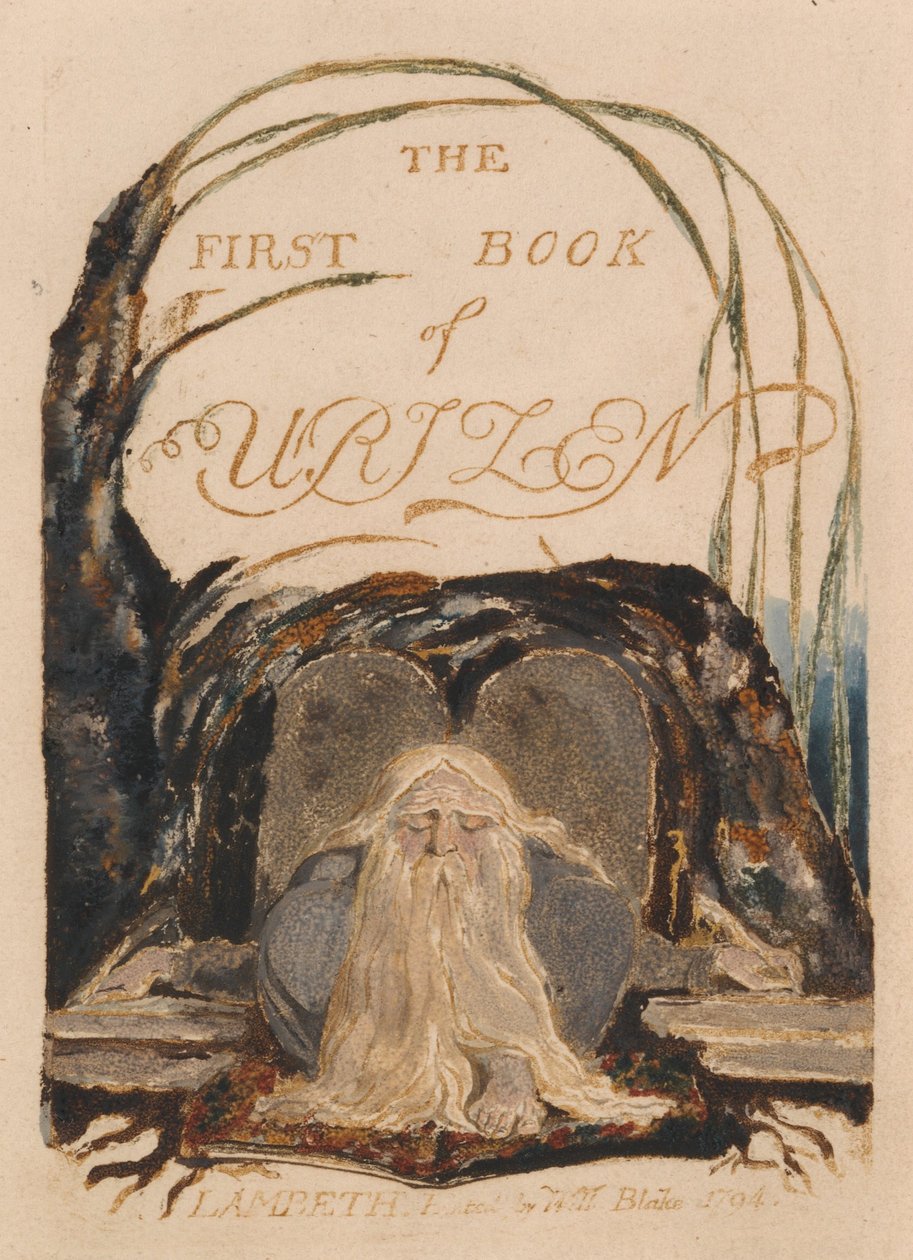 Het eerste boek van Urizen, Plaat 1, Het eerste boek van Urizen. (Bentley 1) door William Blake