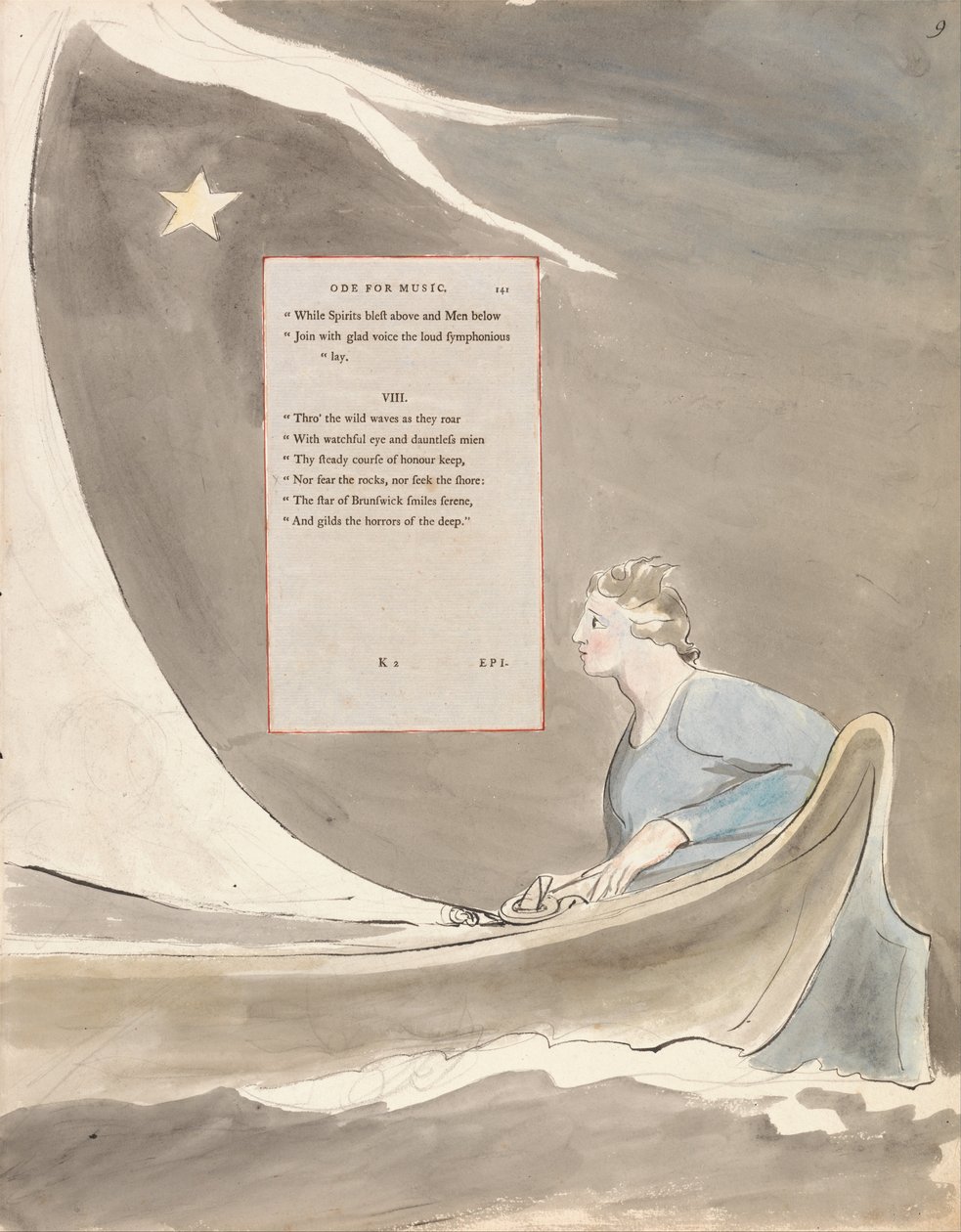 De Gedichten van Thomas Gray, Ontwerp 101, Ode voor Muziek door William Blake