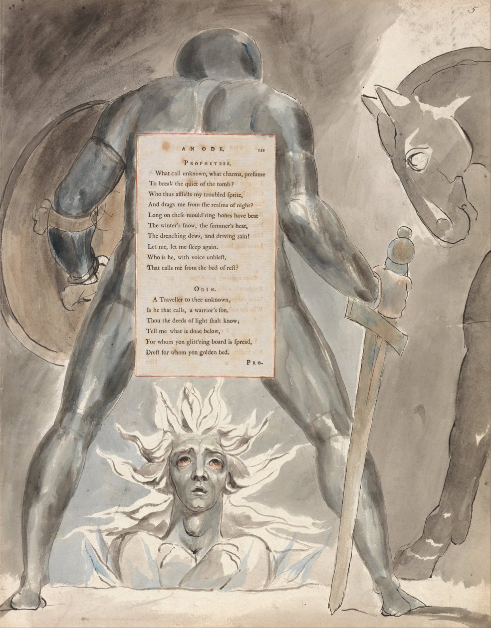 De Gedichten van Thomas Gray, Ontwerp 81 door William Blake