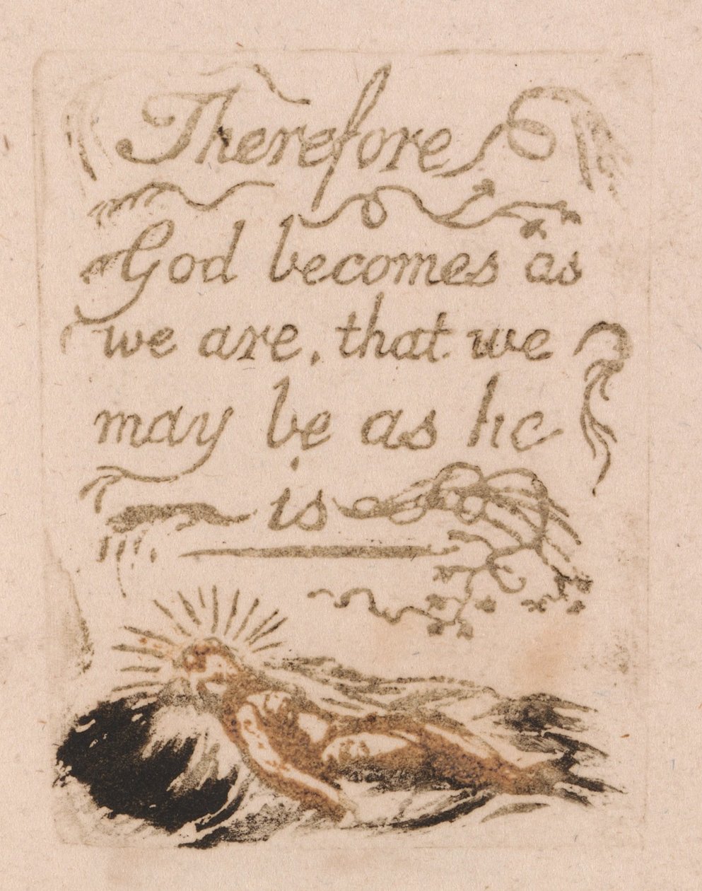 There Is No Natural Religion, Plaat 9, Daarom wordt God . . . . (Bentley b12) door William Blake
