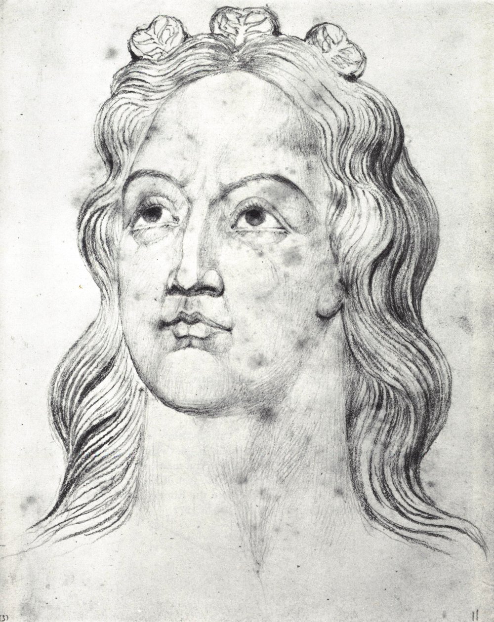 William Blake, Visionair hoofd van koningin Eleanor, vrouw van Edward I door William Blake