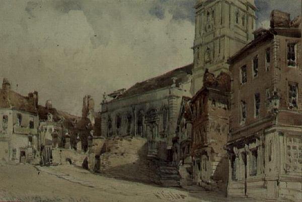 All Hallows Church, Worcester door William Callow