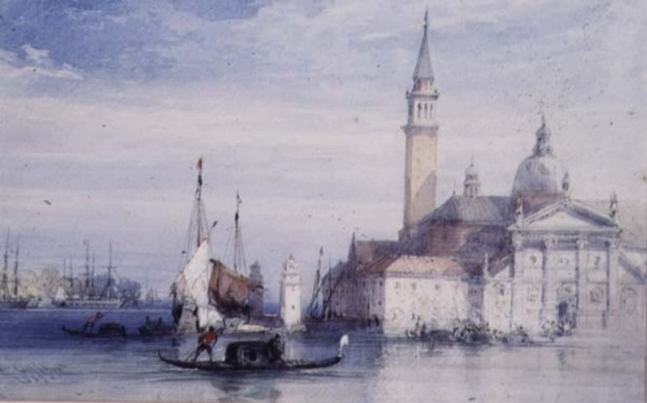 San Giorgio, Venetië, 19e eeuw door William Callow