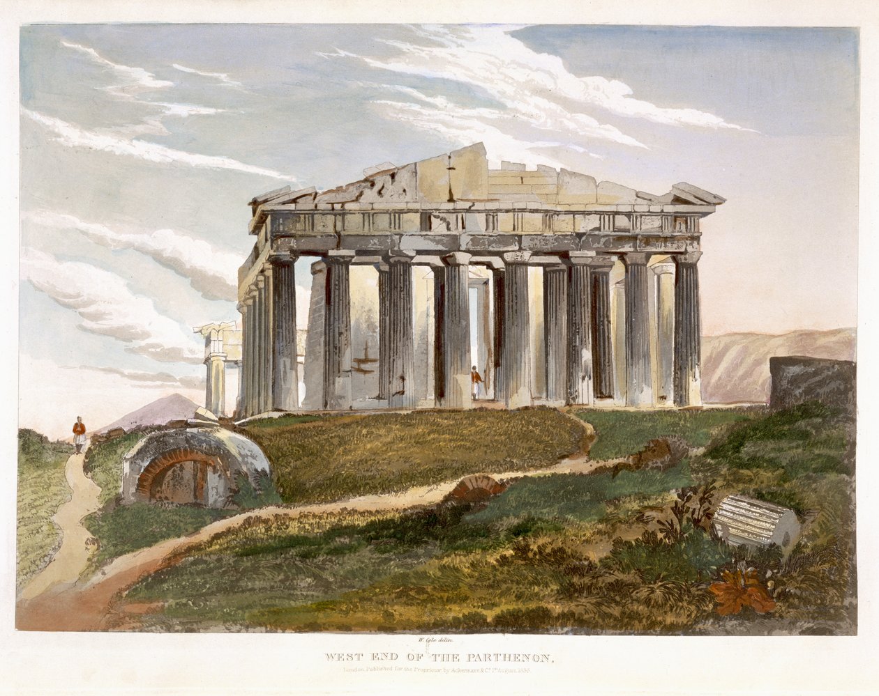 Westkant van het Parthenon, uit 