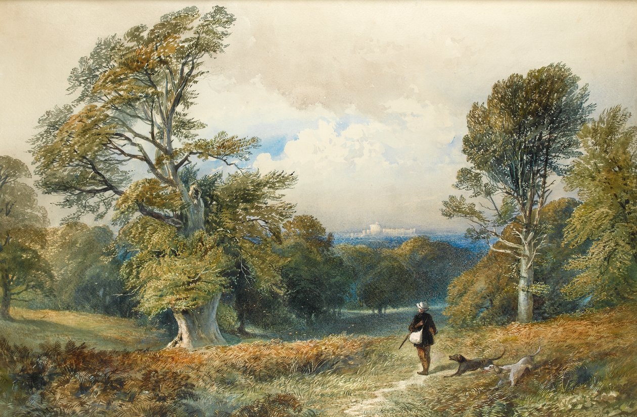 Ruw schieten in Windsor Great Park door William Collingwood Smith
