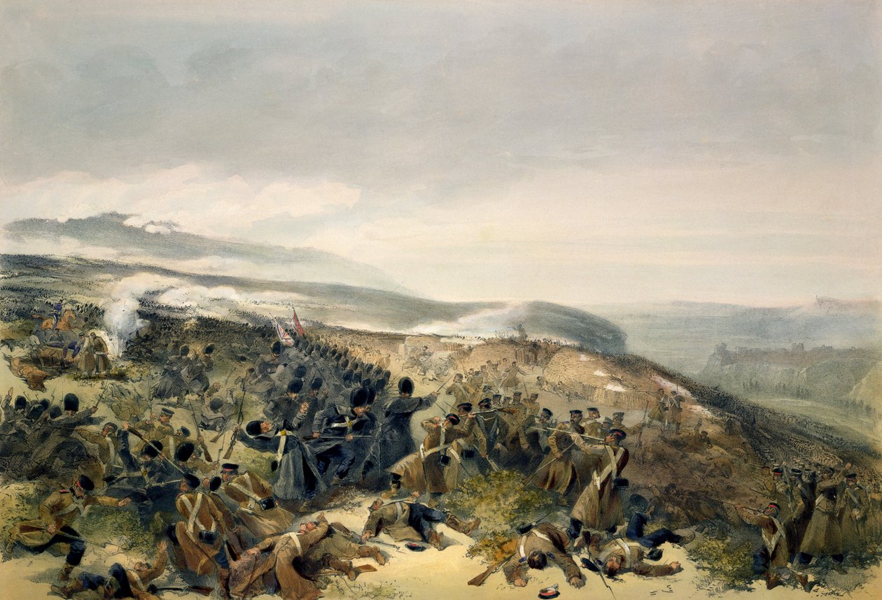 Tweede aanval van de Garde bij Inkerman, 5 november 1854, plaat uit 