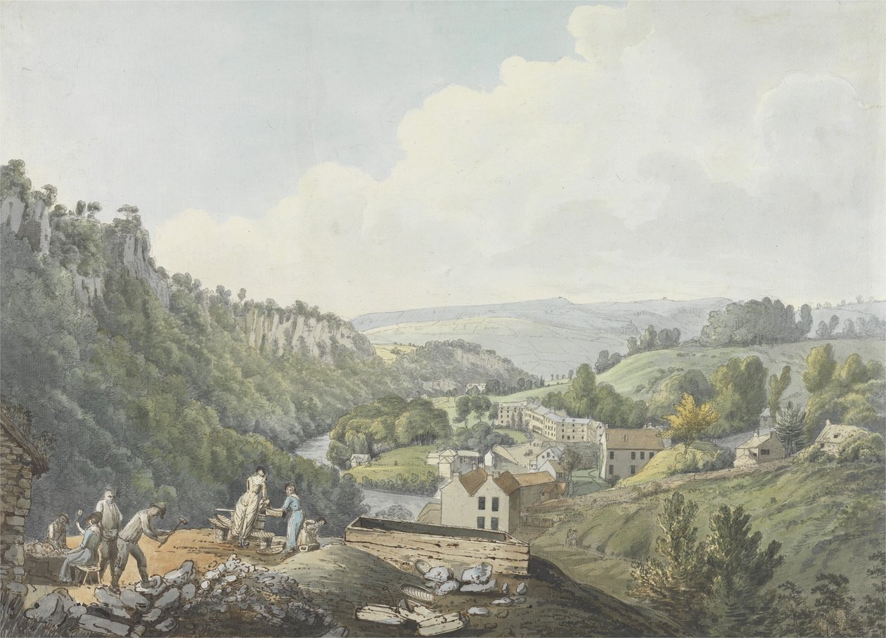 Matlock Baths, Derbyshire, c.1789 door William Day