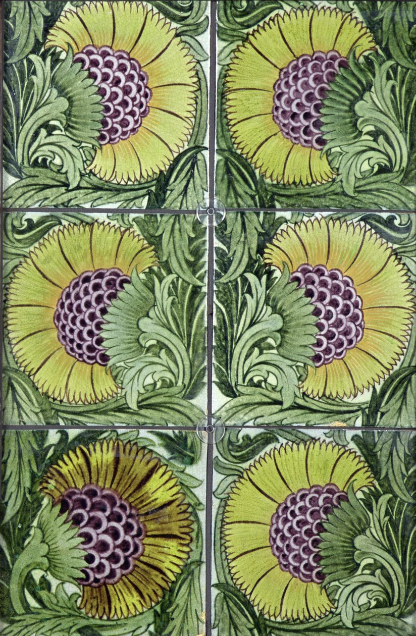 Paneel van Tegels, 1872-81 door William de Morgan