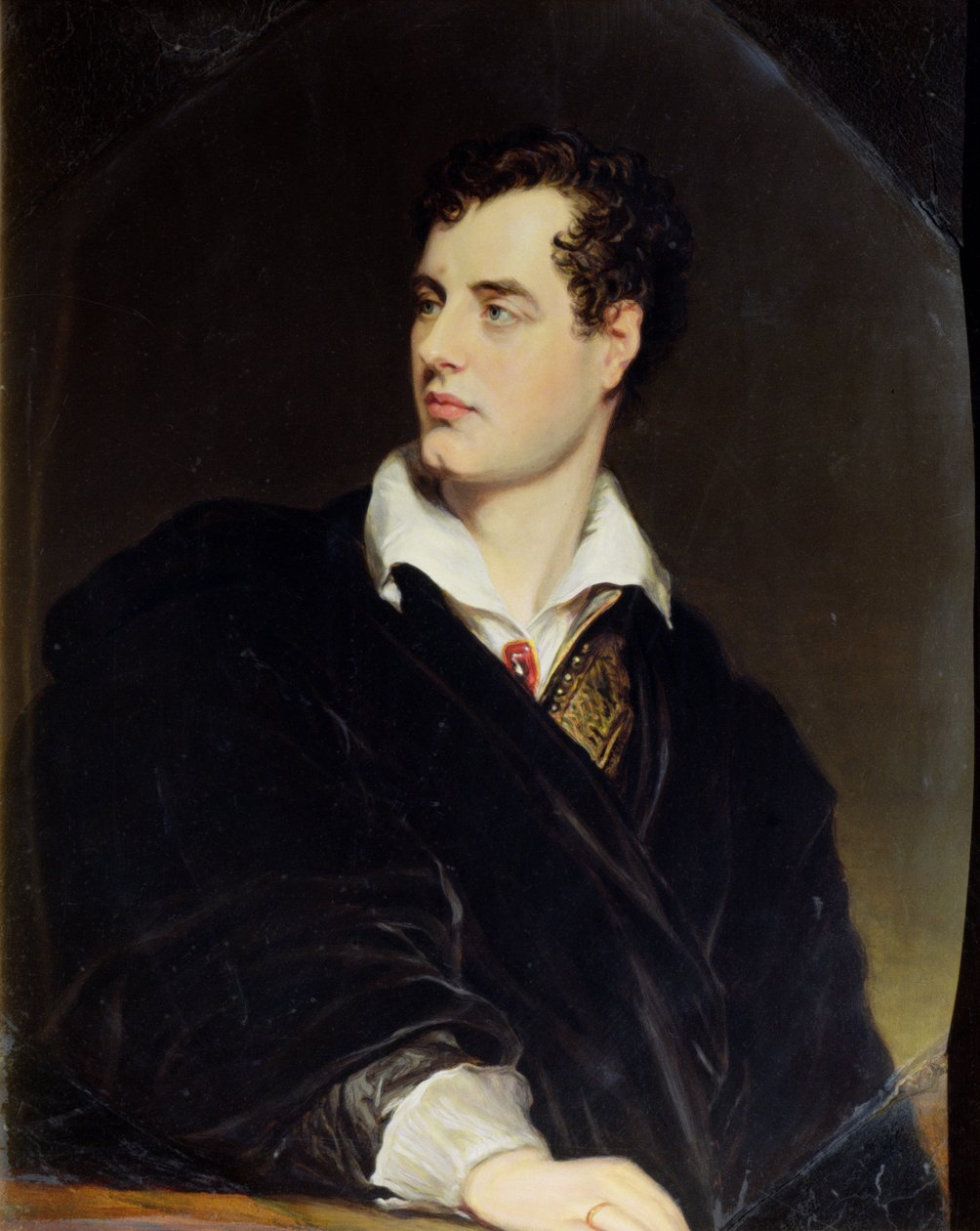 Lord Byron naar een Portret geschilderd door Thomas Phillips in 1814, 1844 door William Essex