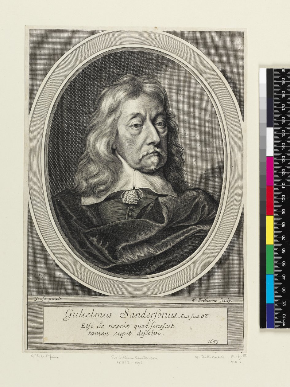 Sir William Sanderson, 1658 door William Faithorne