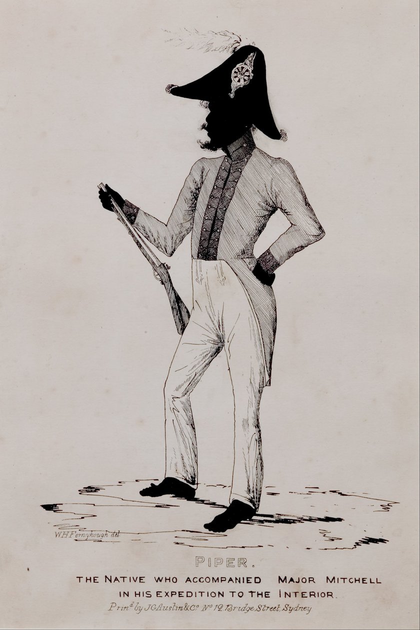 Piper, de inboorling die Major Mitchell vergezelde op zijn expeditie naar het binnenland door William Fernyhough