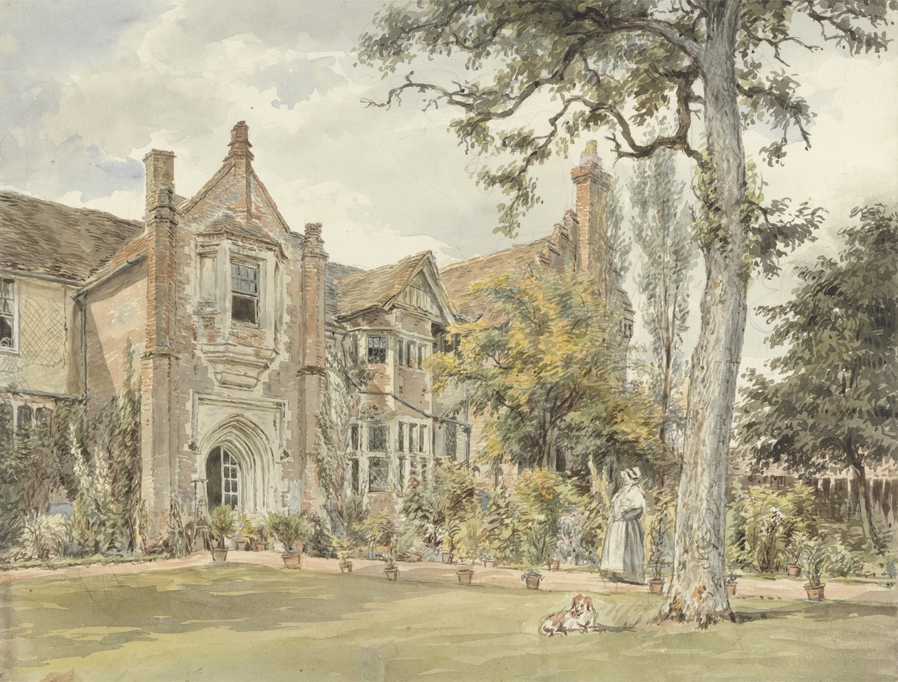 Het lezinghuis, Watford, c.1820 door William Henry Hunt