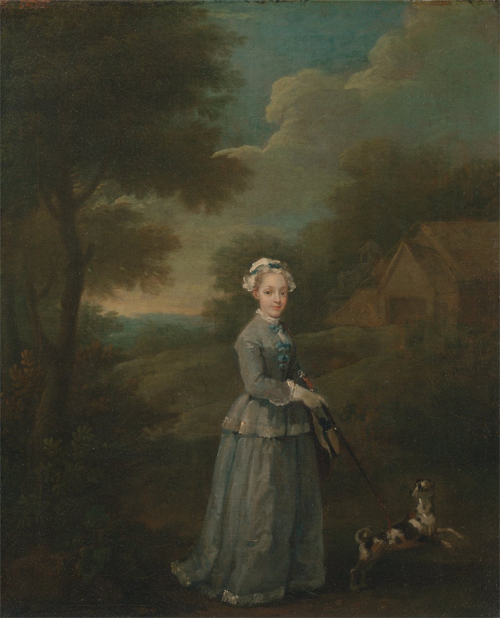 Miss Wood door William Hogarth