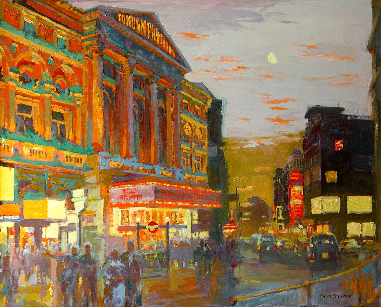 Londen Nacht door William Ireland