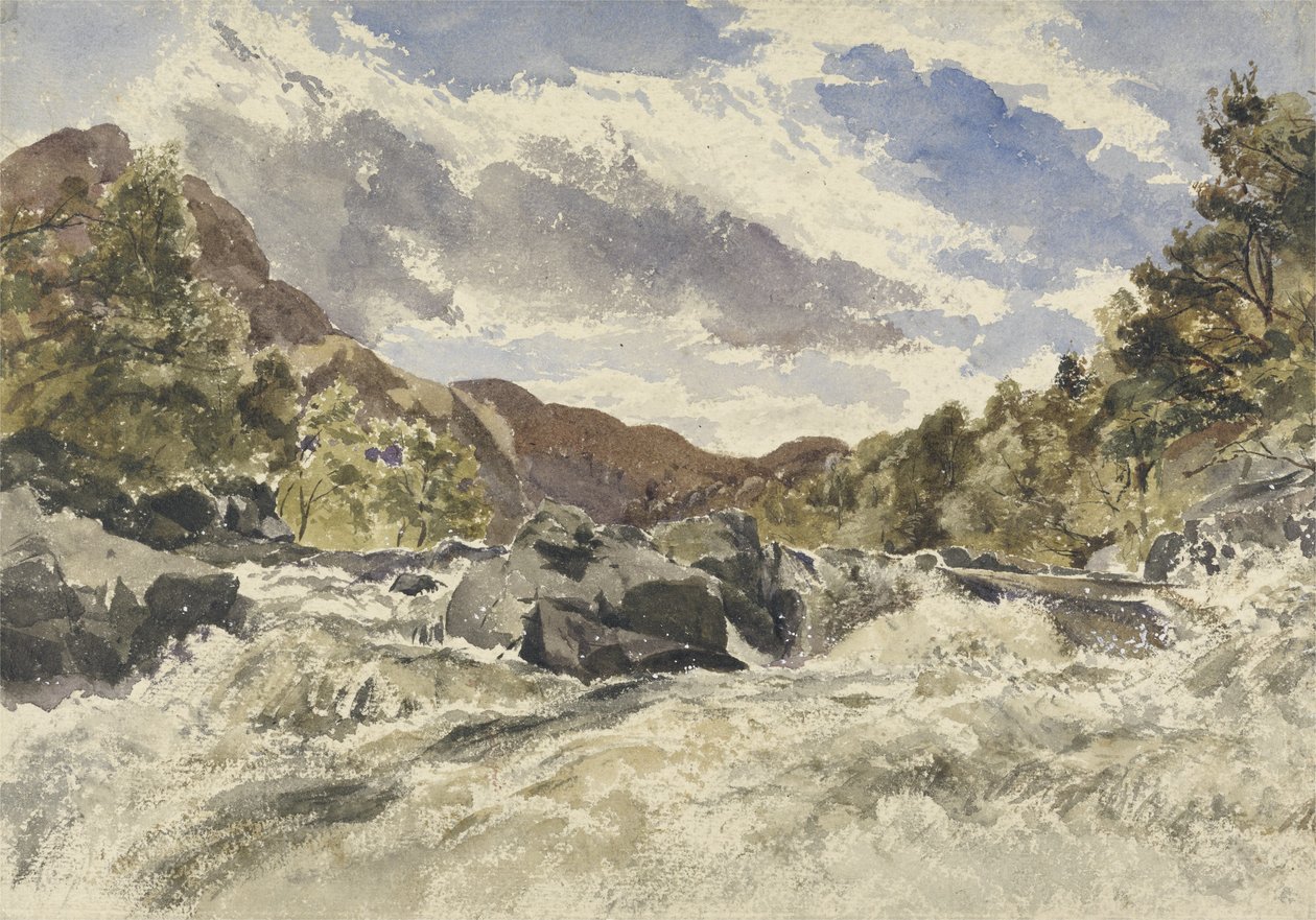 Een bergstroom door William James Muller