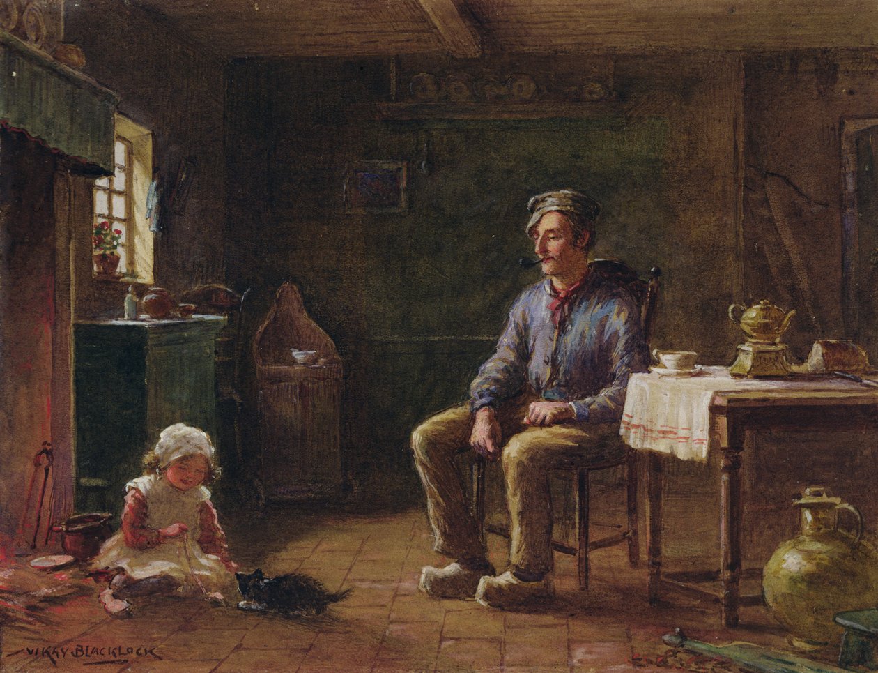 Voedertijd door William Kay Blacklock