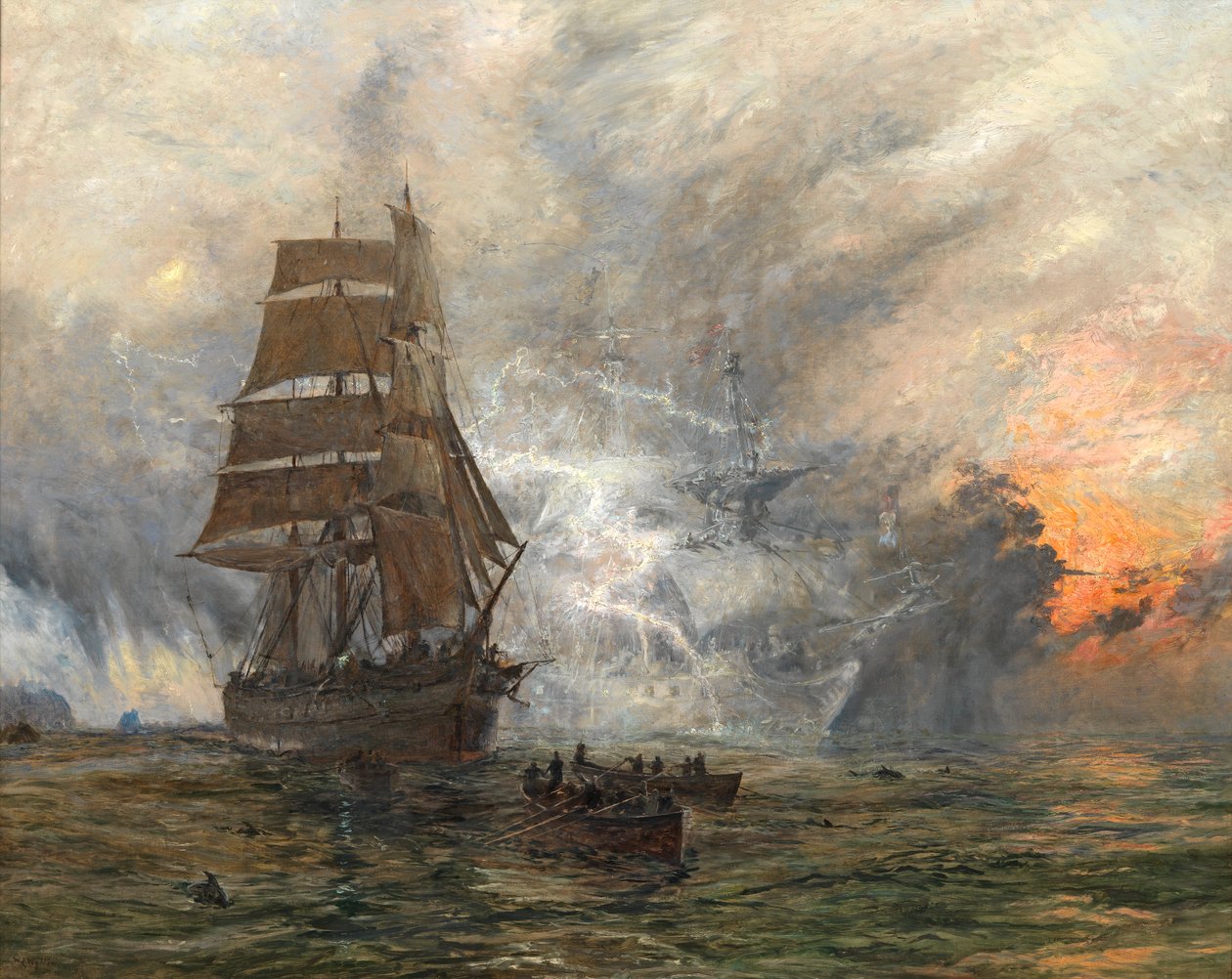 Het Spookschip, ca. 1889 door William Lionel Wyllie