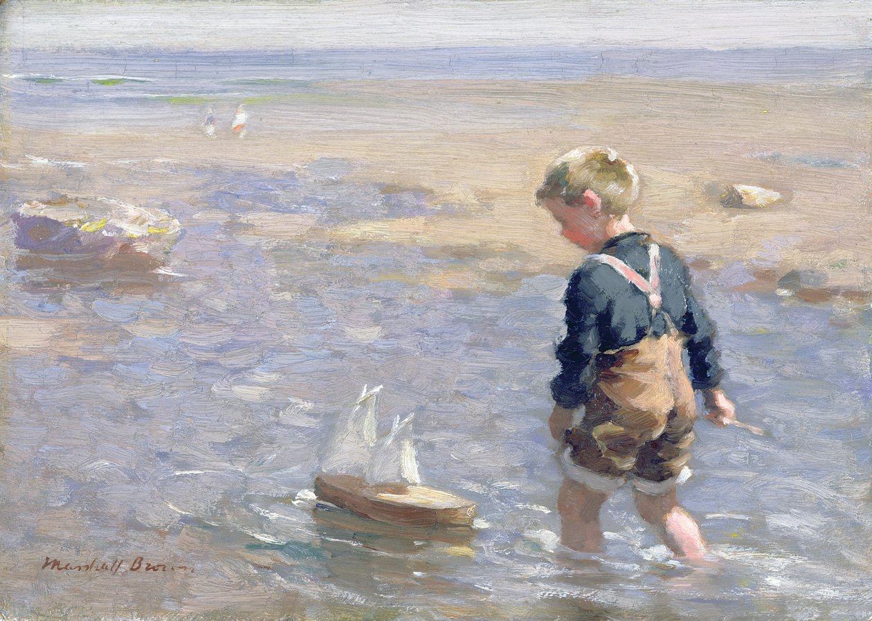 De Speelgoedboot door William Marshall Brown