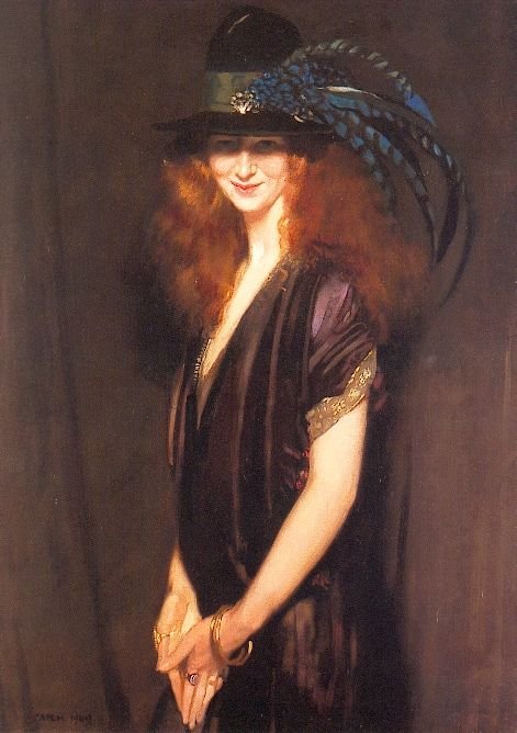 Bridgit - een portret van Miss Elvery Beatrice Elvery door William Orpen