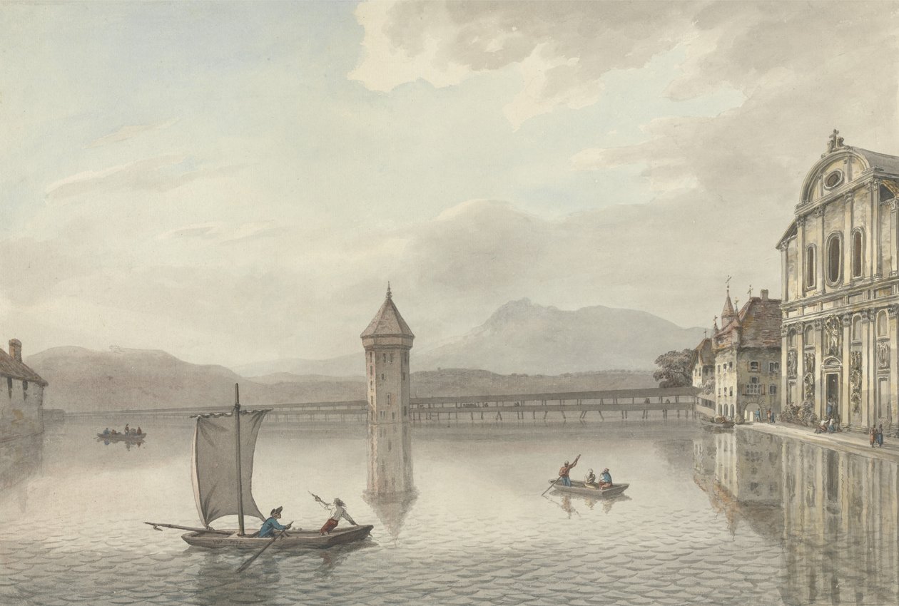 Een uitzicht op Luzern door William Pars