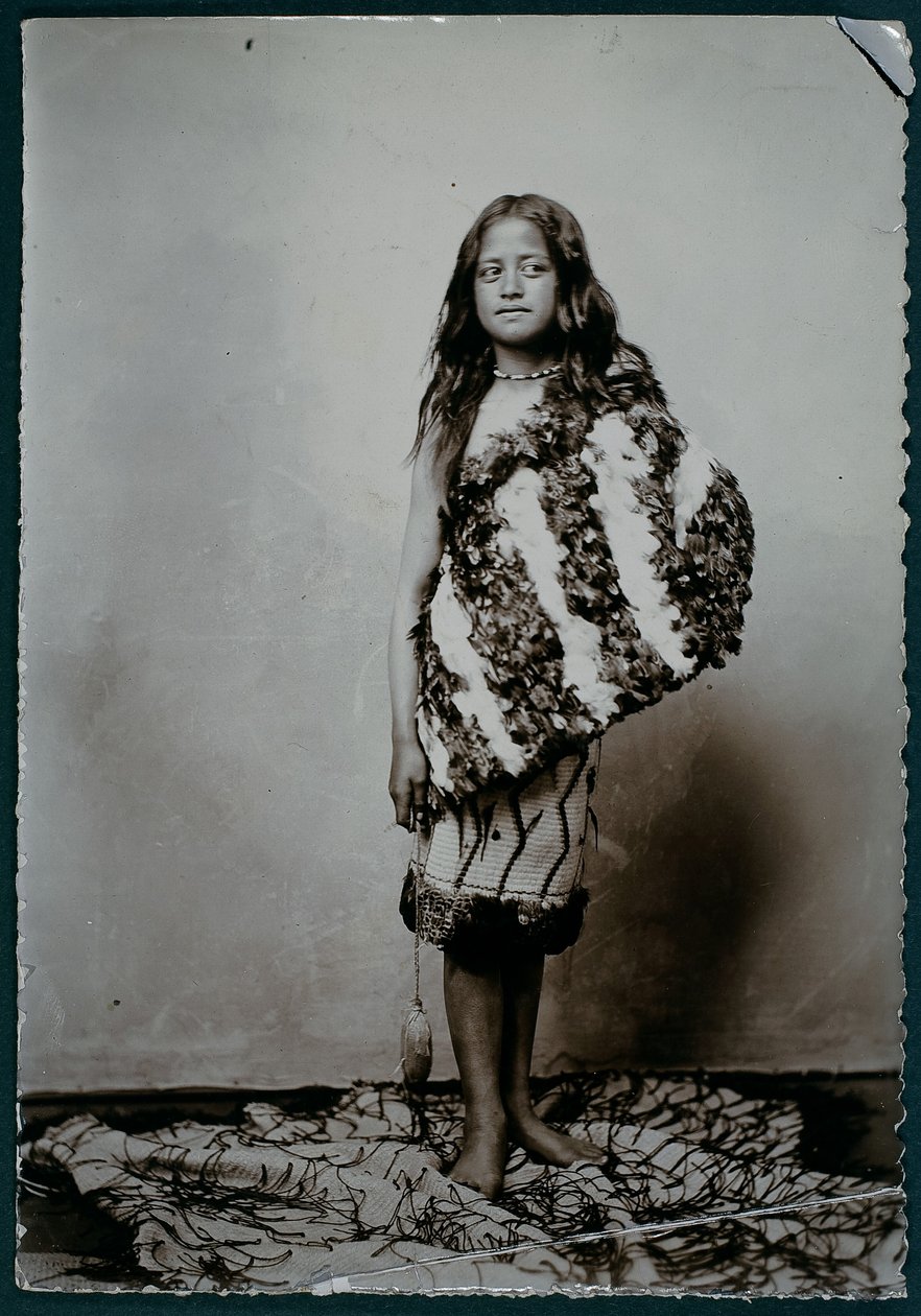 Maori meisje door William Partington