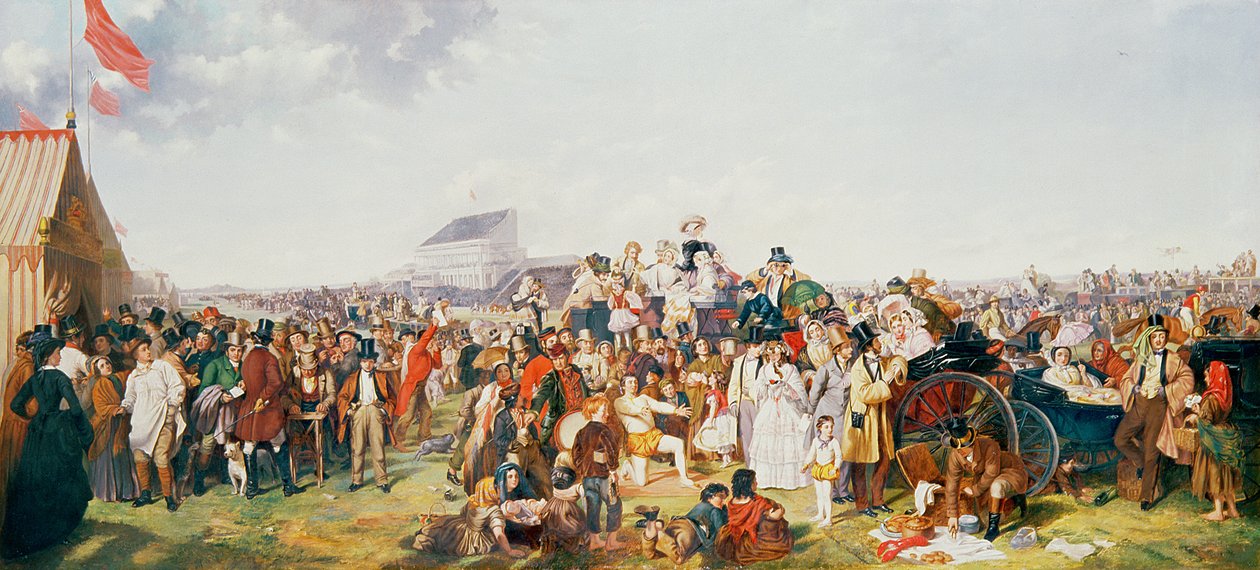 Derbydag door William Powell Frith