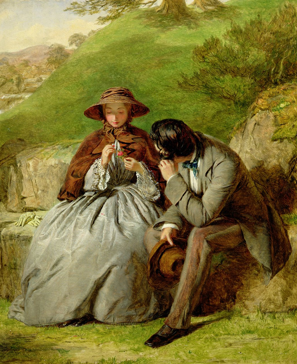 Liefhebbers, 1855 door William Powell Frith