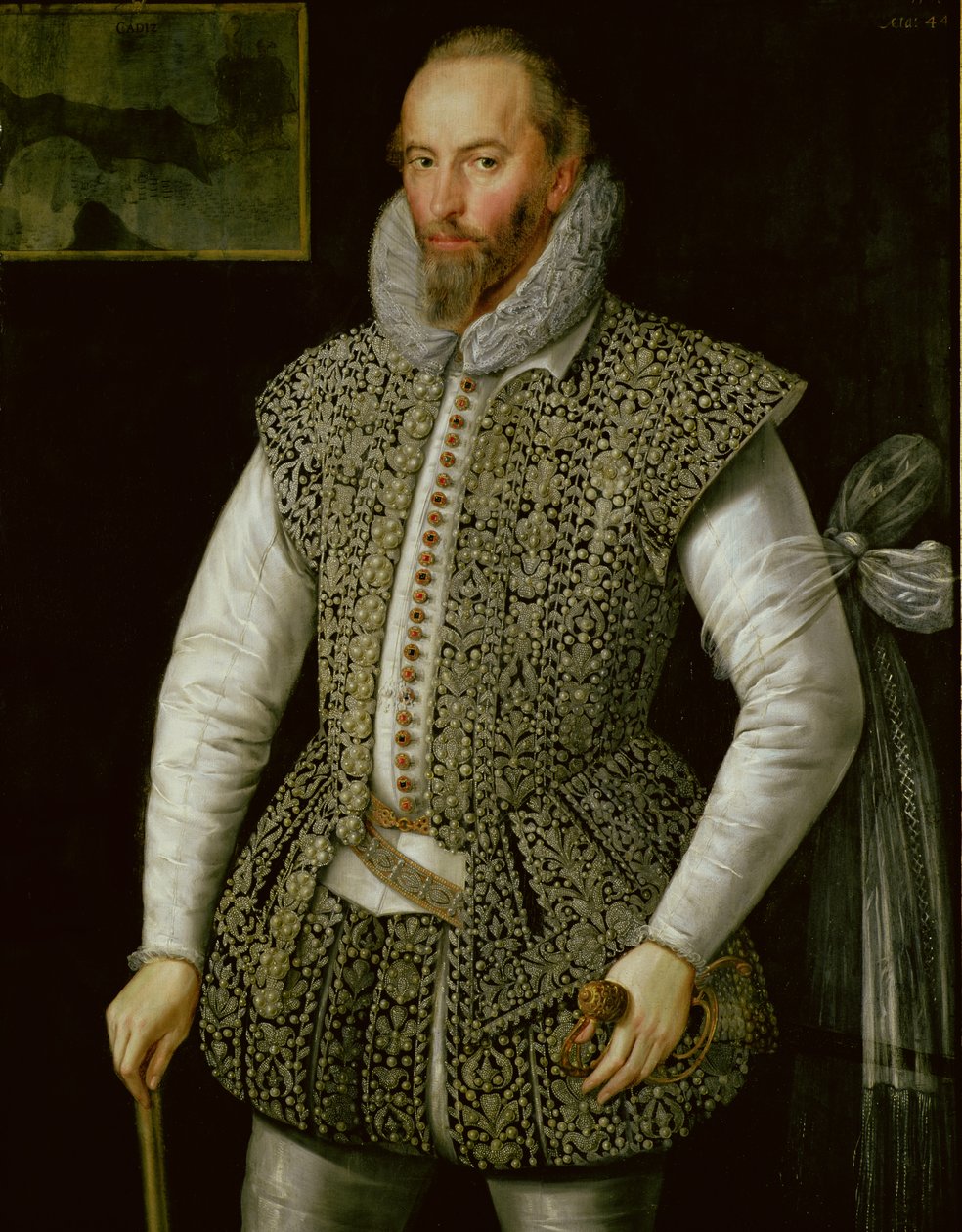 Portret van Sir Walter Raleigh door William Segar