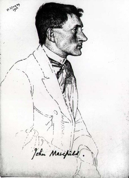 John Masefield (1878-1967) door William Strang