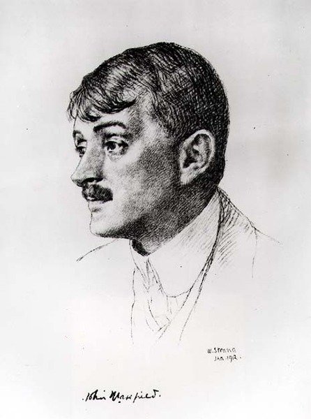 John Masefield (1878-1967), 1912 door William Strang