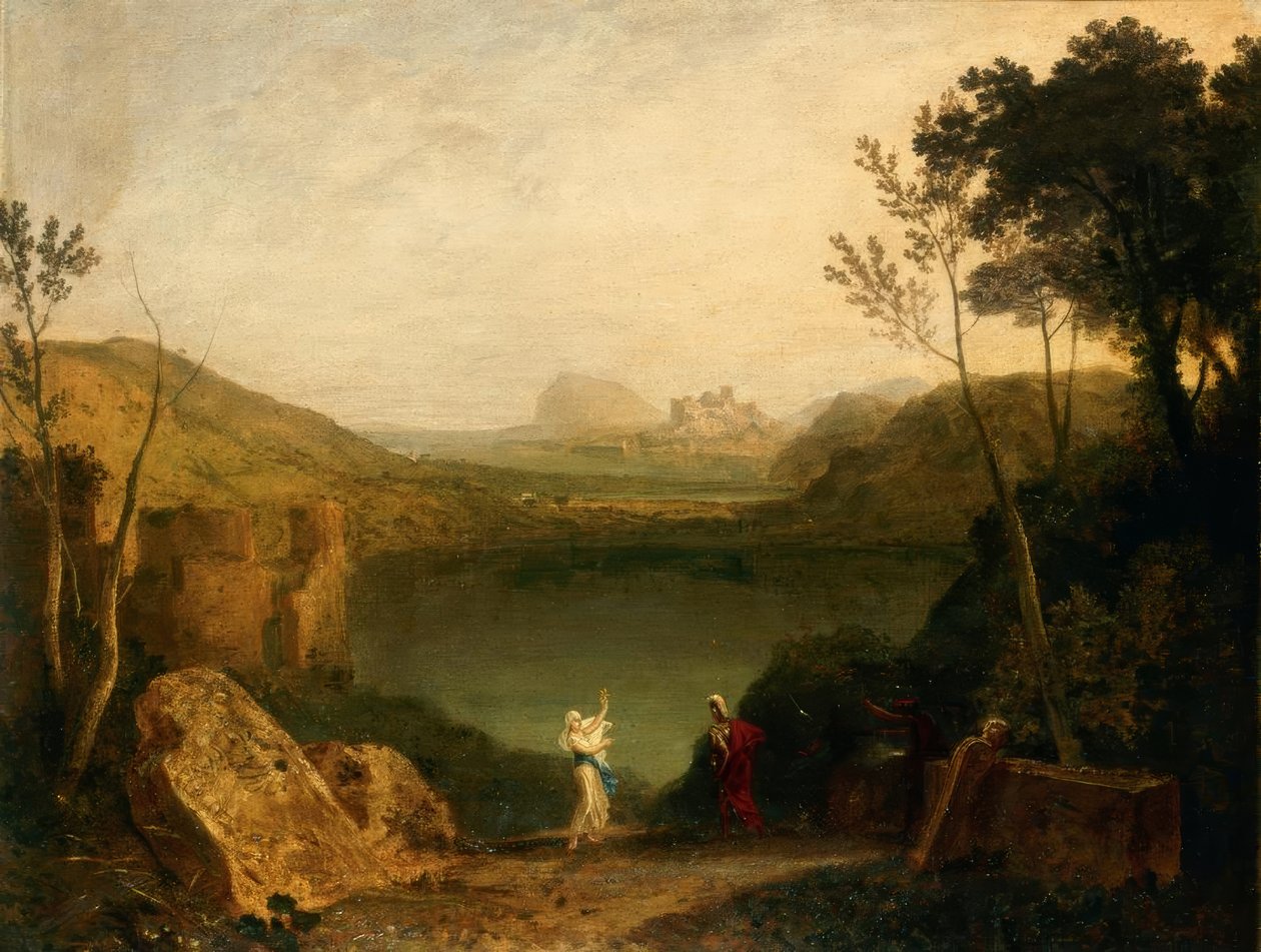 Aeneas en de Sibyl, Meer van Avernus door Joseph Mallord William Turner
