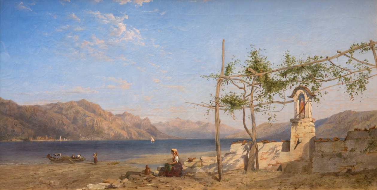 Klimop op het Meer van Lugano door William Wilthieu Fenn