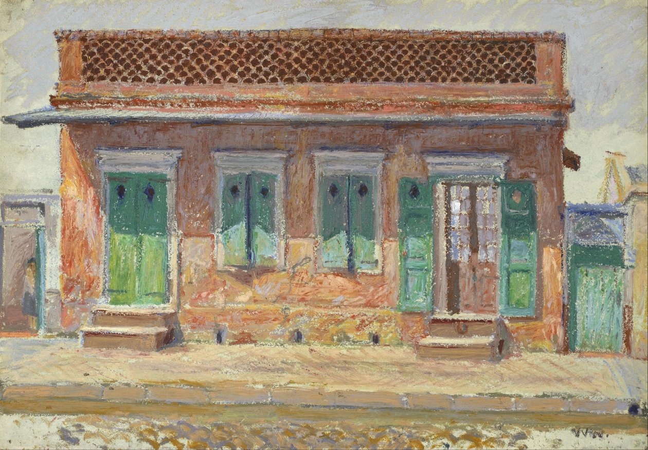 Huis aan Dumaine Street, New Orleans door William Woodward