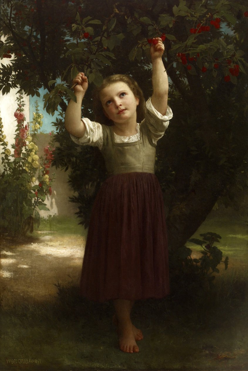 De kersenplukster door William-Adolphe Bouguereau