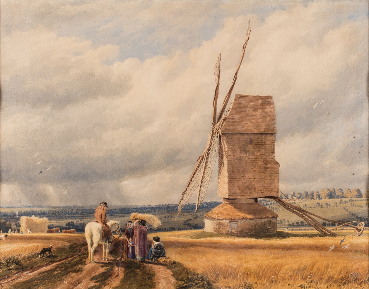 De Oude Molen door William (1789 1862) Turner