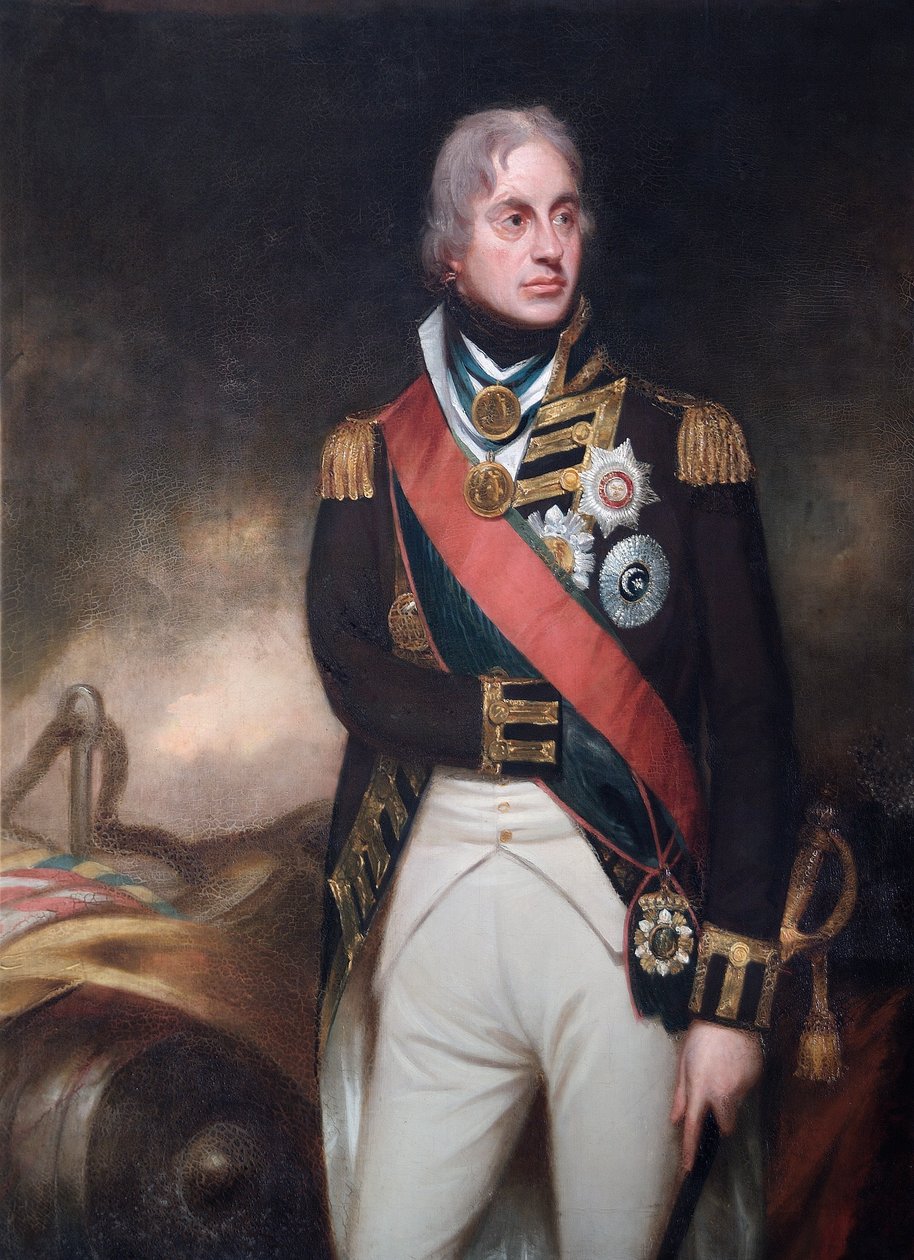Horatio, Burggraaf Nelson, c.1806 door William (after) Beechey