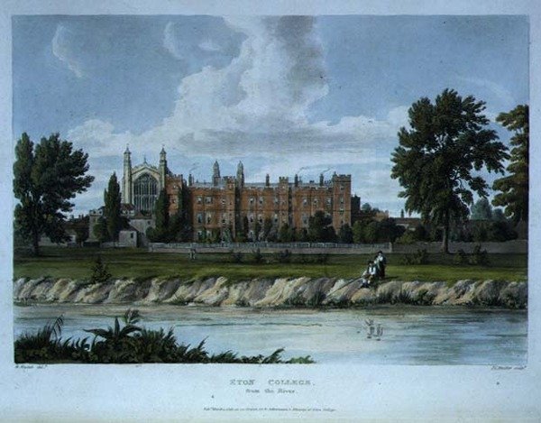 Eton College vanaf de rivier, uit 