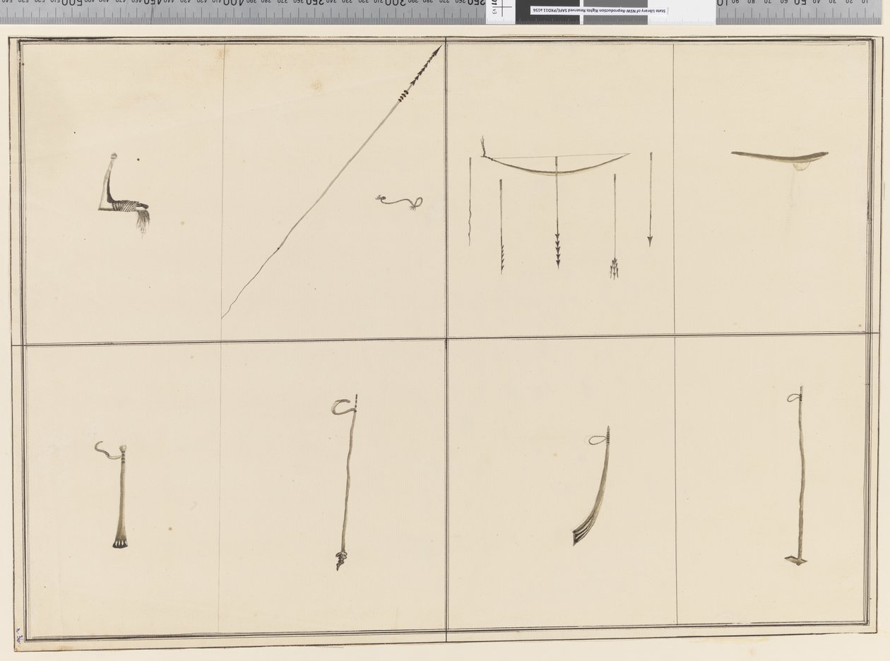 Pagina 36 Inheemse wapens. Ongesigneerd, ongetiteld en ongedateerd door William (attr. to) Hodges