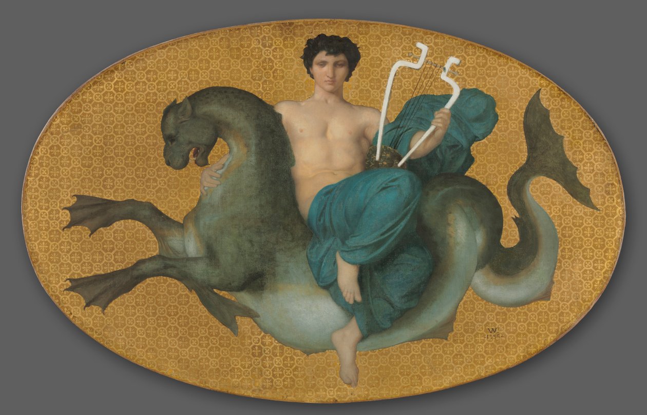 Arion op een Zeepaard, 1855 door William Adolphe Bouguereau