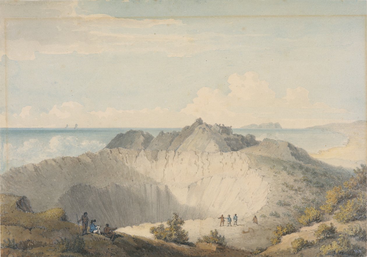 Krater van de top van Mount Worroray, Owhyhee door William Alexander