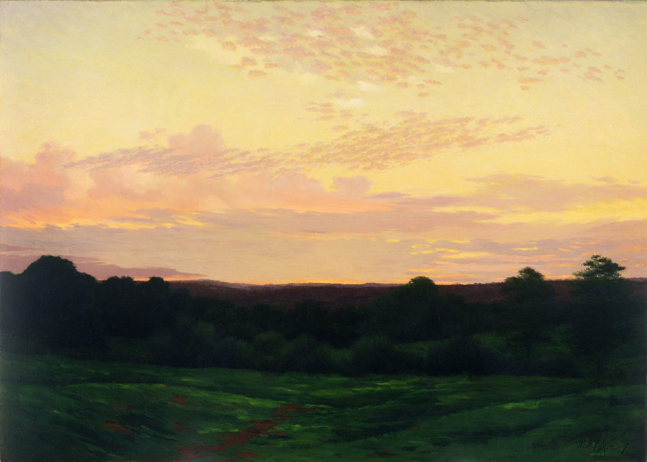 Avond, Somerset Valley, Pennsylvania, c.1898 door William Anderson Coffin
