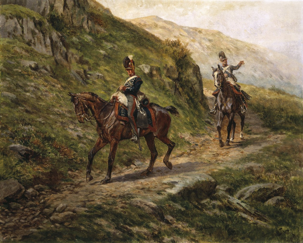 Een Glimp van de Vijand door William Barnes Wollen
