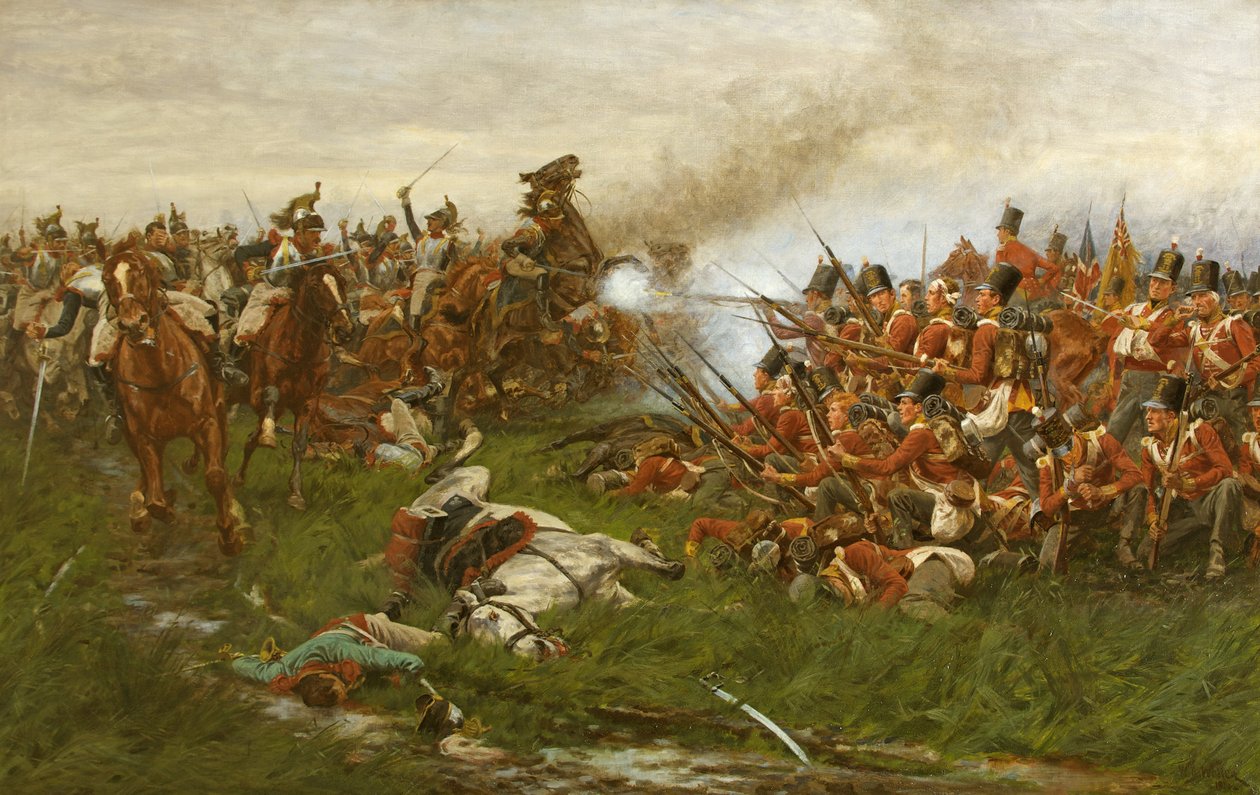 De 28e (1e Gloucestershire Regiment) bij Waterloo door William Barnes Wollen