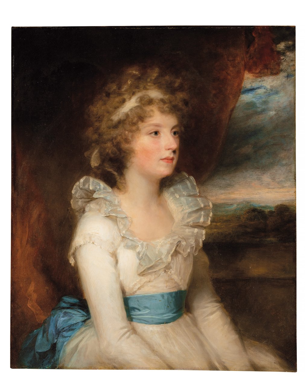 Portret van Elizabeth Keene (overleden 1845) door William Beechey