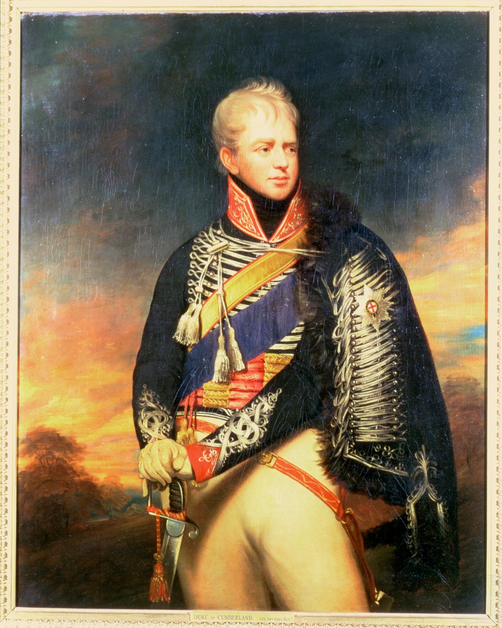 Portret van Ernest, Hertog van Cumberland en Koning van Hannover (1771-1851) door William Beechey