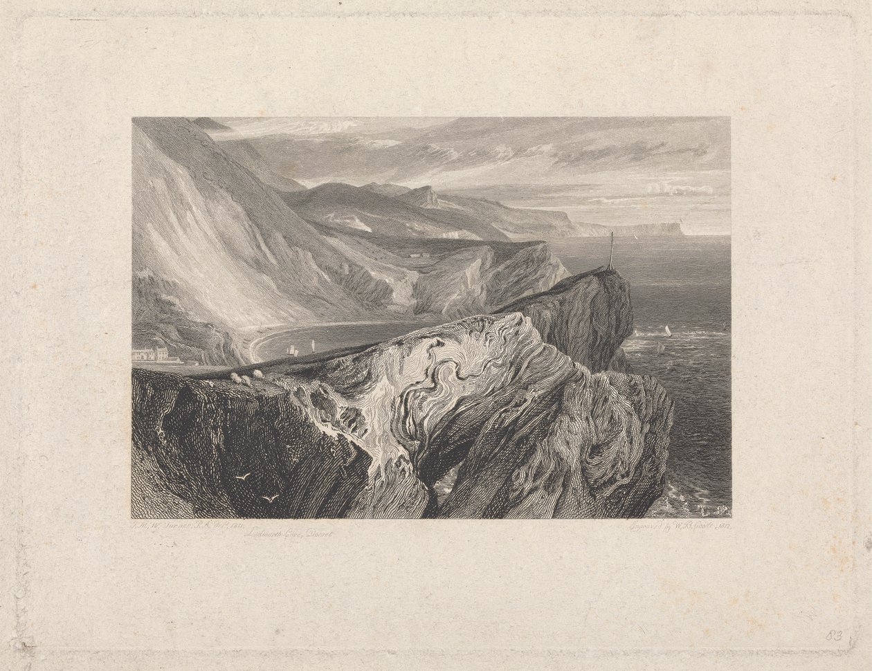 Lulworth Cove, Dorset door William Bernard Cooke
