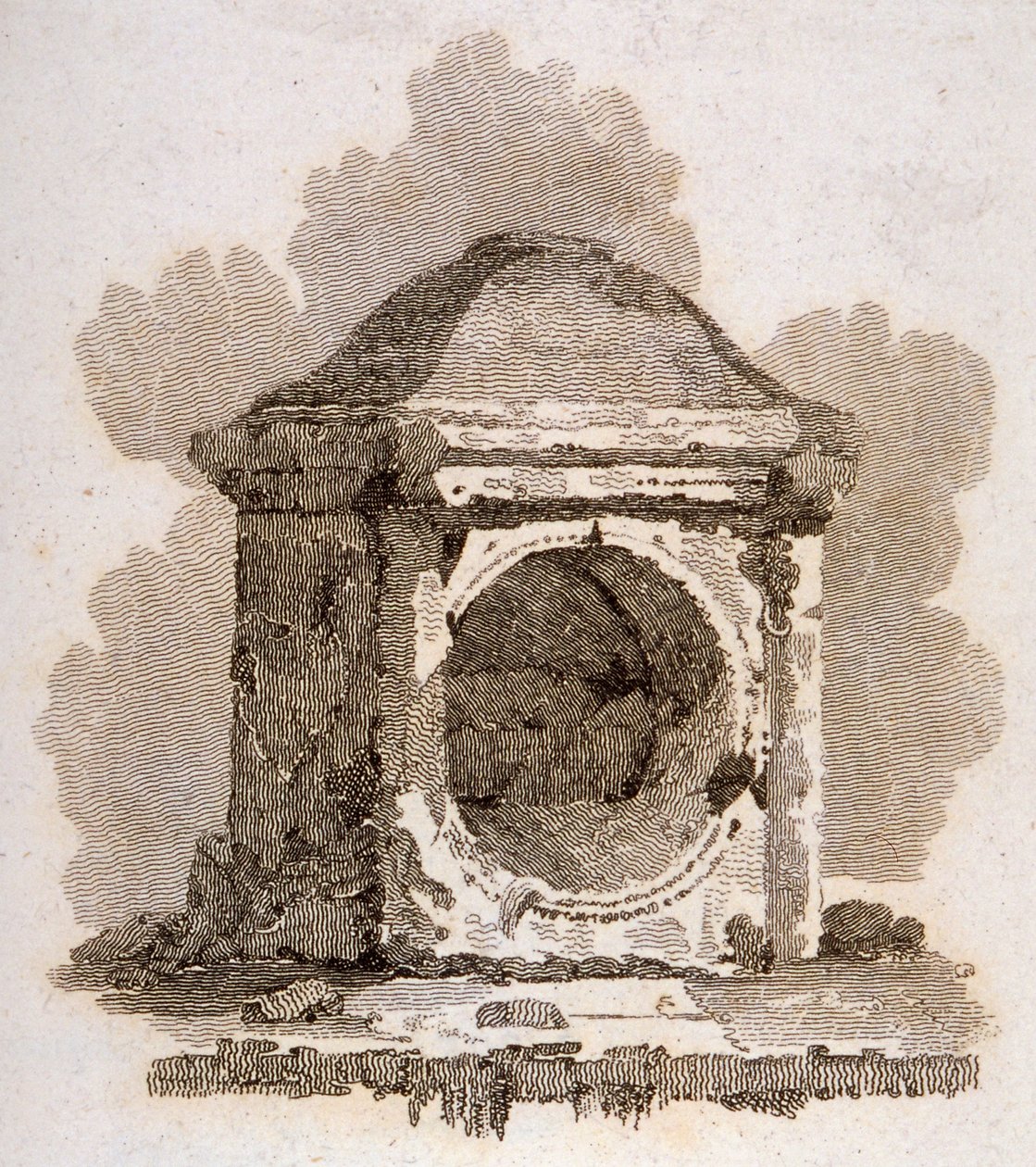 De London Stone, Cannon Street, City of London, 1806 door William Bernard Cooke